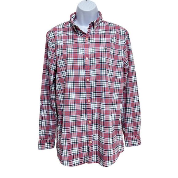 Vineyard Vines Plaid Performace Button Down Shirt XL - Picture 1 of 7